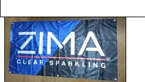 ZIMA　スパークリング　広告旗　　（約117㎝×約60㎝）