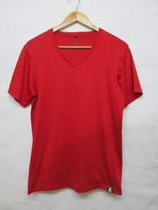 le coq spoltif ルコック Vネック Tシャツ 半袖 L 赤 b16506