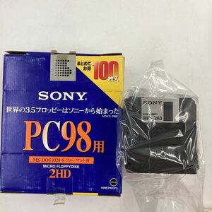 t534 SONY PC98用 フロッピーディスク 100枚入り MS-DOS 1024-8 フォーマット済 2HD 3.5インチ ブラック 100FM2HDGPC 未使用品