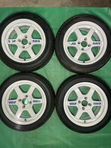 希少！ RAYS VOLK Racing TE37C 15インチ 4穴 PCD100 6.5J +35 ハブ径65㎜ 4本セット レイズ ボルクレーシング TE37 シビック 等