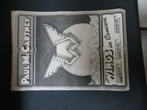 記念品★PAUL McCARTNEY and WINGS★UK Tour 1975 UK オリジナル