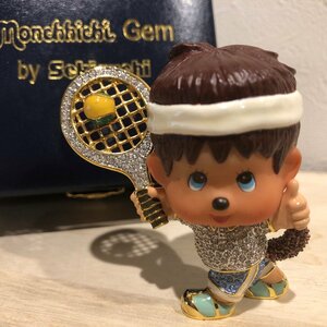 モンチッチ　ジェム　テニス　スワロフスキー　セキグチ　monchhichi Gem by Sekiguchi　雑貨　陶器　置物　ファンシー　管理番号001