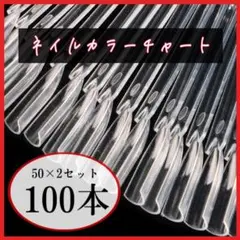 ネイル　カラーチャート　2セット　合計100本　セルフネイル