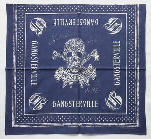 新品★GANGSTERVILLE ギャングスタービル メンズ バンダナ THUG- BANDANA「SKULL」定価：¥4.180- 検） GLADHAND,WEIRDO,OLD CROW