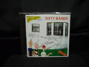 輸入盤CD/VA-PARTY OR GO HOME SIXTY BAND80年代USハードコアHARDCOREPUNK/jfaDr,KNOWill reputeADRENALIN ODbig boysWHITE FLAGpatriots他