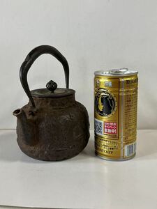 鉄瓶 （蓋 龍文堂造 ）小振り 小鉄瓶 煎茶道具 急須 