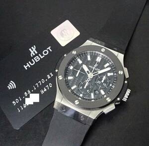 国内正規品 希少 HUBLOT ウブロ ビッグバン 301.SN.1770.RX クロノグラフ 自動巻 メンズ 国際保証書あり 純正内外箱あり 本物