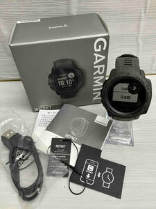 GARMIN Instinct ガーミン メンズ レディース 腕時計 Graphite ブラック 耐衝撃性 GPSアウトドアウォッチ スポーツアプリ内蔵 箱取説あり