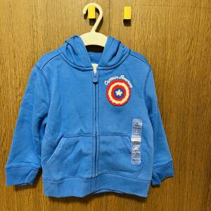 未着用 タグ付 baby GAP MARVEL 95 パーカー ギャップ キャプテンアメリカ 定価¥5,990