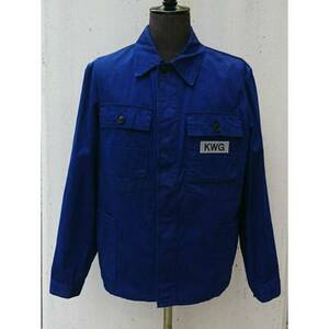 ヨーロッパビンテージ WORK JACKET coverall ヨーロッパ古着 ワークジャケット カバーオール cotton コットン ネイビー 紺48 MV117