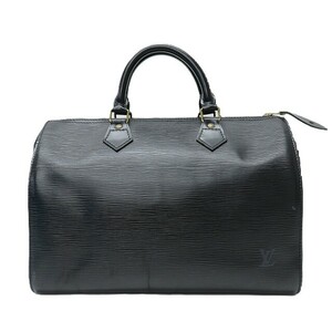 #apb ルイヴィトン LOUISVUITTON ハンドバッグ ミニボストンバッグ 黒系 スピーディ30 エピ ノワール レザー ユニセックス [737020]