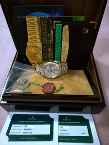 メンズ腕時計 ROLEX 18239Bigトリドール10Pダイヤ 自動巻き2023年日本ロレックスＯＨ済み