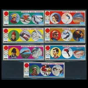 ■赤道ギニア切手　1972年　札幌五輪 / オリンピック　7種完