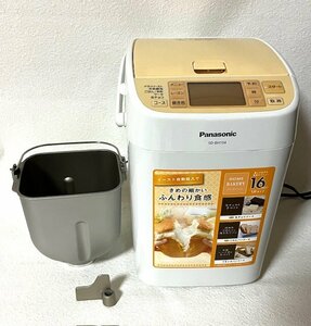 【美品】Panasonic パナソニック ホームベーカリー SD-BH104 羽根あり イースト自動投入 16メニュー 手作りパン 家電 2011年製 HMY