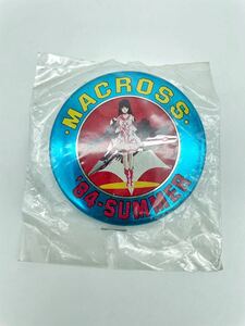 超時空要塞マクロス リン・ミンメイ 缶バッジ 1984年 昭和レトロ 当時物 MACRSS 