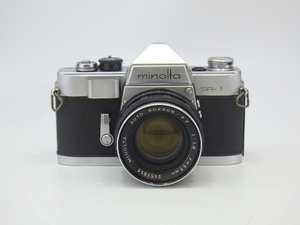 h2I022Z- minolta ミノルタ SR-1/AUTO ROKKOR-PF F1.8 55㎜ 一眼レフ フィルムカメラ