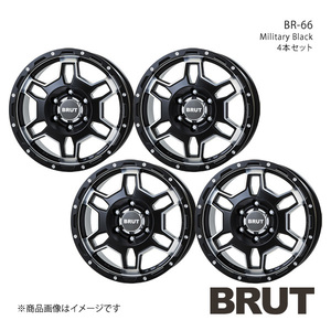 BRUT BR-66 ランドクルーザープラド 150系 2017/9～ ホイール4本セット【17×7.5J 6-139.7 +20 ミリタリーブラック】TRISTAR トライスター