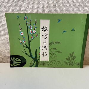 【梅雪手紙帖】安藤聖空 松林堂 昭和48年 書道