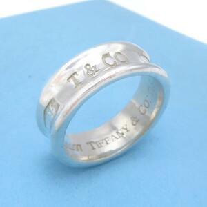 美品 Tiffany&Co. ヴィンテージ ティファニー ナロー シルバー リング 12.5号 指輪 SV925 メンズ レディース 1837 HH157