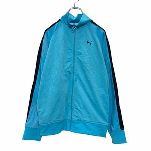 PUMA ロゴ フルジップ ジャージ ユースサイズ XL 160～ ブルー系 プーマ スポーツ ジャケット 古着卸 アメリカ仕入 a503-6647