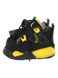 NIKE◆キッズ靴/-/スニーカー/ブラック/BQ7670-017/Air Jordan 4 Retro Thunder