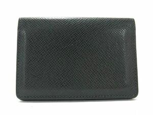 1円 ■美品■ LOUIS VUITTON ルイヴィトン M30514 タイガ オーガナイザードゥポッシュ カードケース 名刺入れ エピセア グリーン系 AW8241