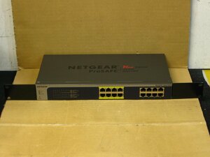 ▽NETGEAR ProSAFE JGS516PE PoE対応 ギガビット 16ポート アンマネージプラススイッチ 中古 ネットギア