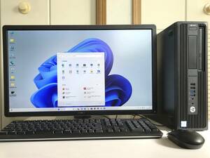 HP Z240 SFF＋24型ワイド（双方美品）・Win11Pro64bit・新品SSD-256GB＋HDD-2TB・E3-1245V5・PC4-16GB・Sマルチ・OfficeXP・三画面表示