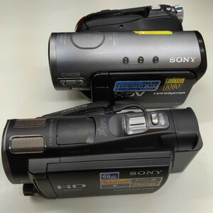 ★ SONY　Handycam　と記された デジタルビデオカメラ　2個セット　１円スタート　HDR-HC3　HDR-CX700　まとめ売り　ソニー　ハンディカム