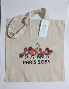 2024年　公式 パリオリンピック　パラリンピック　タグ付き フリージュ マスコット トートバック オフィシャルグッズ PARIS2024　