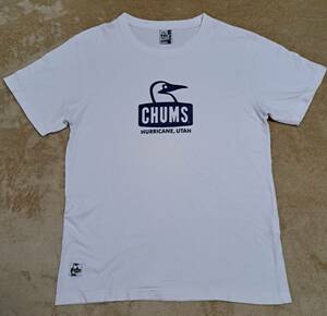 ★チャムス CHUMS　半袖 Tシャツ　Lサイズ　白　ブービーバード　チャムスロゴ　