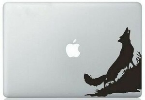 MacBook ステッカー シール Wolf (15インチ)