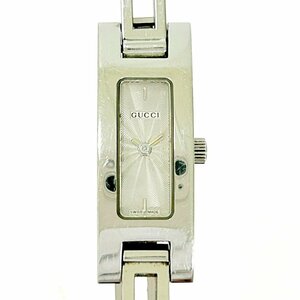 【1円スタート】【箱付き・訳あり品】GUCCI グッチ 3900L SS シルバー文字盤 クオーツ レディース腕時計 262933