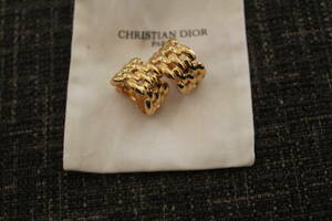 Christian Dior クリスチャンディオール〇美品！　イヤリング ゴールド レディース アクセサリー　チェーンデザイン