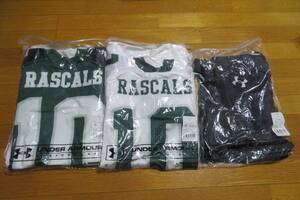 期間限定値下★東京理科大 アメフト部 RASCALS ユニフォーム 上下3点セット UNDERARMOUR製 ☆希少品☆