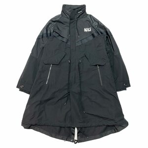 【GW2024SPプライス企画】NIKE ナイキ　x sacai Nylon Trench Jacket ブラック サイズ:XL