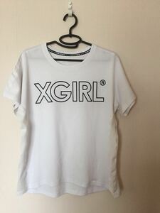 美品◆エックスガールスポーツ　X-girl sports ドライメッシュTシャツ◆サイズS◆白◆速乾