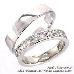 指輪 結婚ペアリング 2本セット ダイヤモンド プラチナ900 pt900 マリッジリング レディース ジュエリー アクセサリー