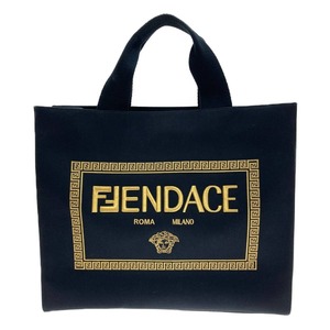 □□ FENDI フェンディ FENDI×VERSACE フェンダーチェ サンシャイン 8BH386-AJT0-228 ブラック やや傷や汚れあり