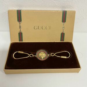 営ST191-60◆ GUCCI グッチ シェリーライン ヴィンテージ キーホルダー キーリング 箱あり