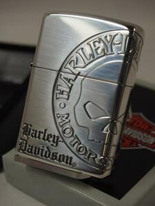 日本限定 Zippo ハーレー/Harley-Davidson/4面加工HDP-36JP銀彫