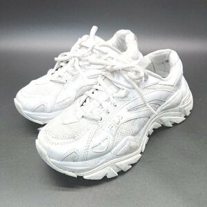 ◇ FILA フィラ USS21095-100 ピンクイントレーション スニーカー サイズ24.0 ホワイト レディース E