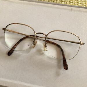 ◆renoma ROBERT Paris 25-9246 遠視老眼用度入りレンズ ハーフリム 53□18-140 USED品◆度数不明度入り