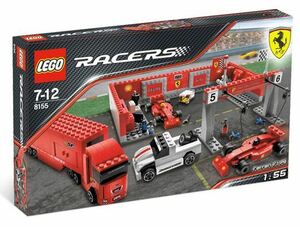 レゴ LEGO ☆ レーサー フェラーリ ☆ 8155 フェラーリ F1 ピット Ferrari F1 Pit 1:55 ☆ 新品・未開封 ☆ 2008年製品(現絶版)　　