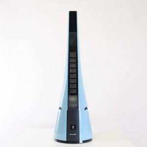 21年製 SHARP シャープ プラズマクラスタースリムイオンファン タワー型扇風機 PF-HTC1-A ブルー【リモコン欠品】★833h22
