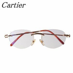 【1円スタート】カルティエ メガネ 750YG 26.5g 度入り 眼鏡 Cartier【15966】