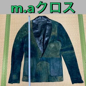 ガーメント付き新品！　m.a+ ムラ染めスウェードテーラードジャケット　Mサイズ程度