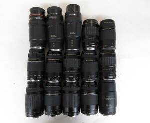 (4930N)ジャンク Canon EF 70-210mm 3.5-4.5 75-300mm 4-5.6 Ⅲ USM 100-200mm 4.5 A等キヤノン まとめてセット 15本 動作未確認 同梱不可