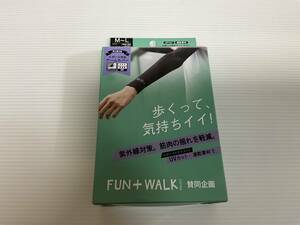 新品／ATSUGI FUN +WALK スポーツ対応アームカバー／ブラック／M-L／日本製