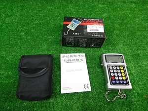 ★中古品★多機能 デジタル計り 7in1 マルチファンクション 電子荷物スケール 電子釣り針 温度時計、計量等【他商品と同梱歓迎】